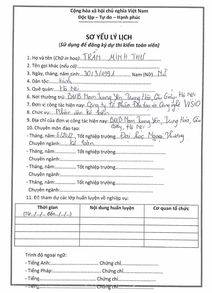  Hướng dẫn hoàn thiện hồ sơ đăng ký dự thi CPA, APC năm 2023 cho thí sinh đăng ký lần đầu