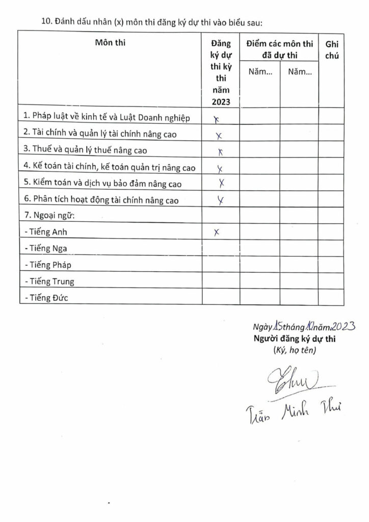  Hướng dẫn hoàn thiện hồ sơ đăng ký dự thi CPA, APC năm 2023 cho thí sinh đăng ký lần đầu