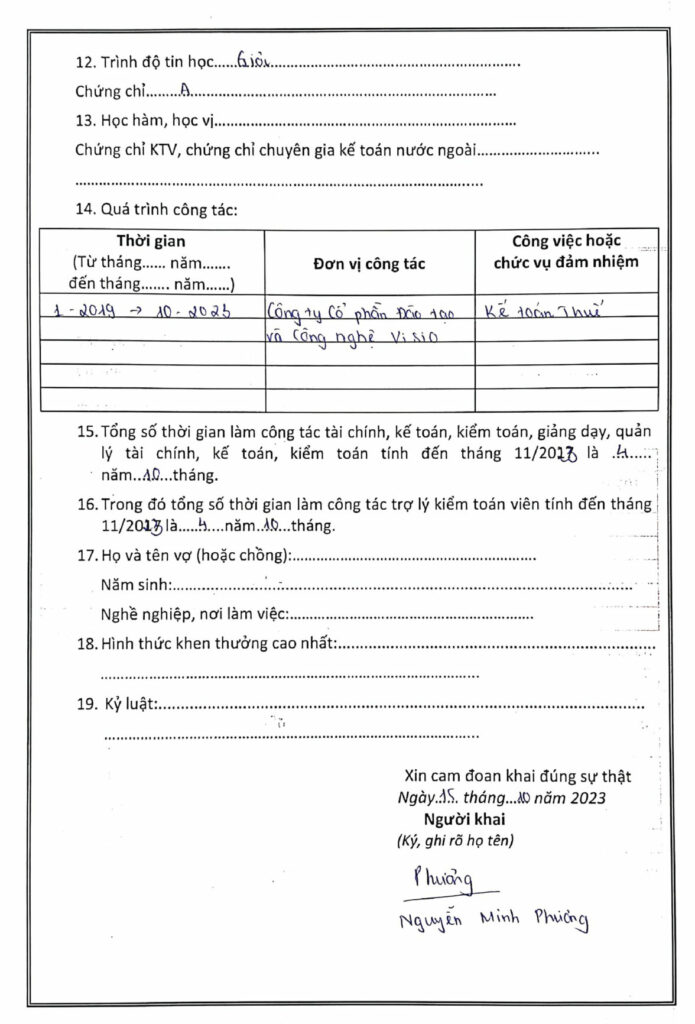  Hướng dẫn hoàn thiện hồ sơ đăng ký dự thi kế toán viên năm 2023 cho thí sinh đăng ký lần đầu