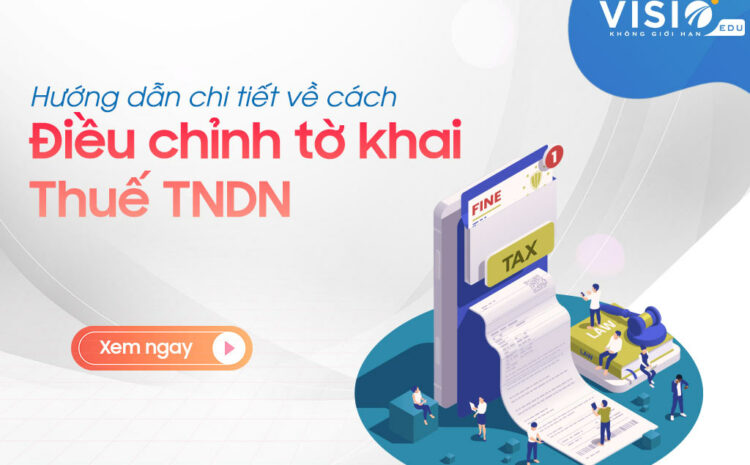  Hướng dẫn điều chỉnh tờ khai Thuế TNDN