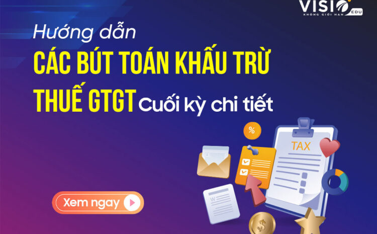  Bút toán khấu trừ thuế GTGT