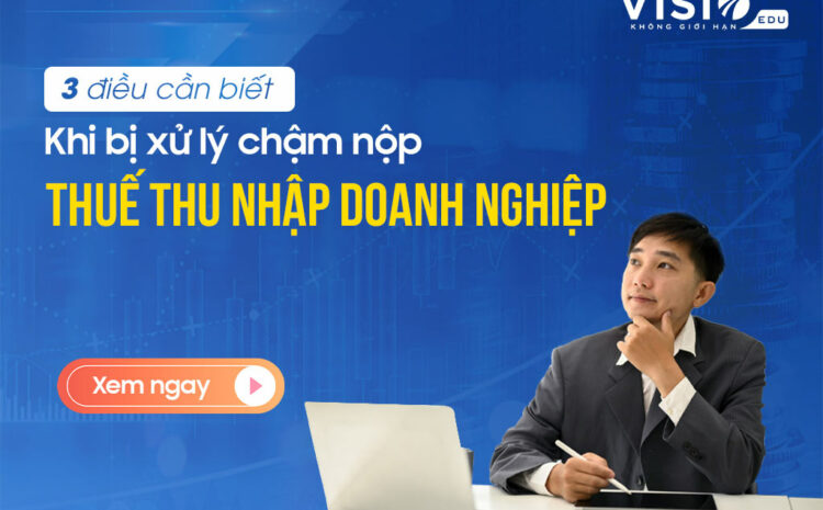  Xử lý chậm nộp Thuế Thu nhập doanh nghiệp