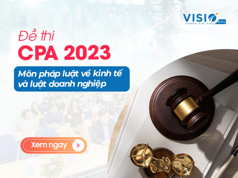 Đề thi CPA 2023 môn luật