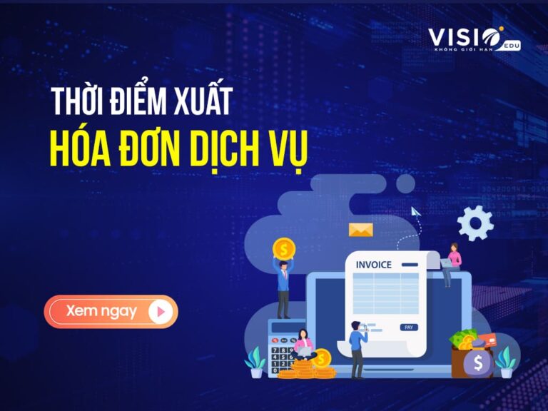 Thời điểm xuất hóa đơn dịch vụ